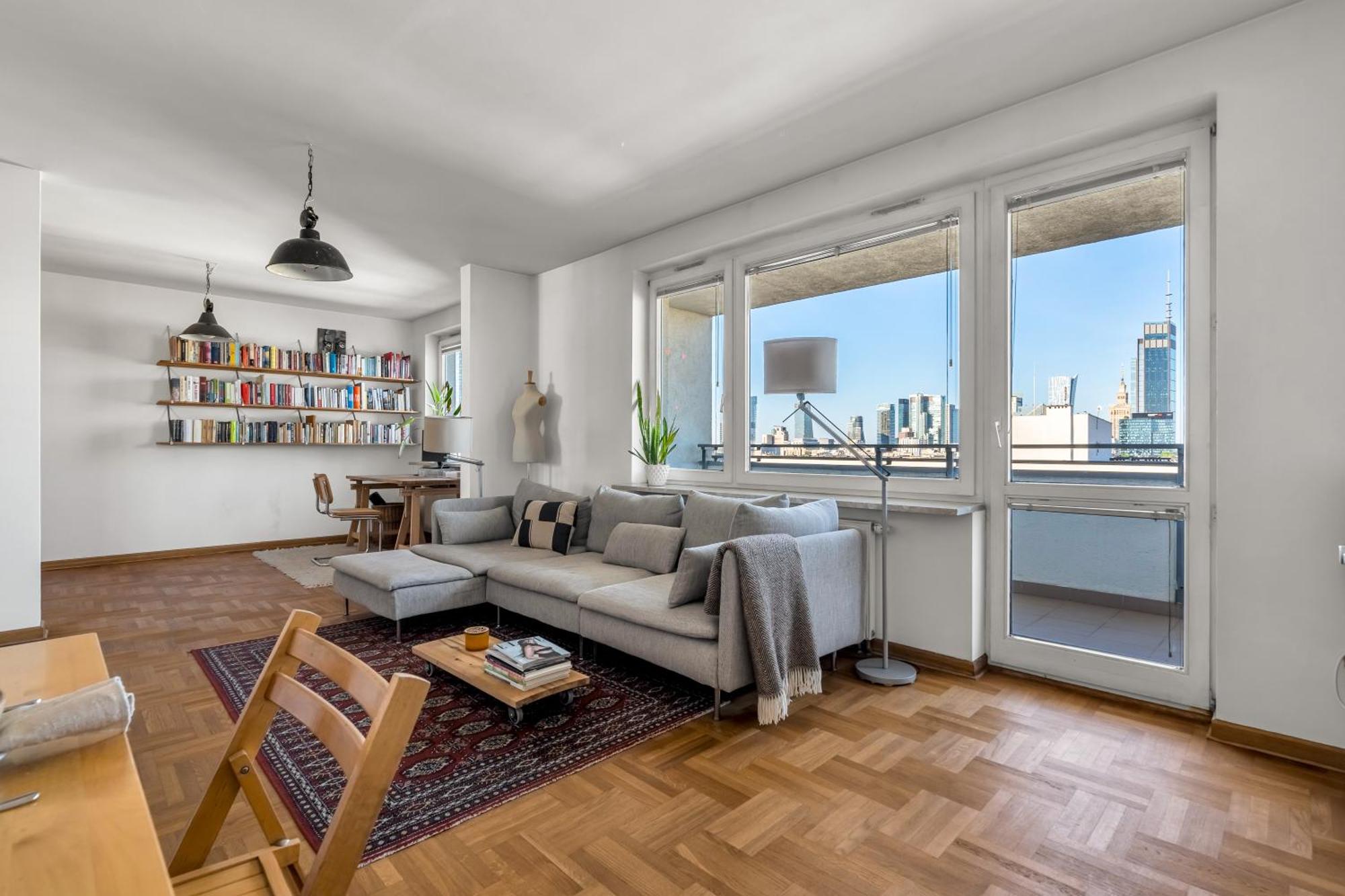 12th Floor Old Ochota - 77m2, Balcony, View, Desk - By Rentujemy Leilighet Warszawa