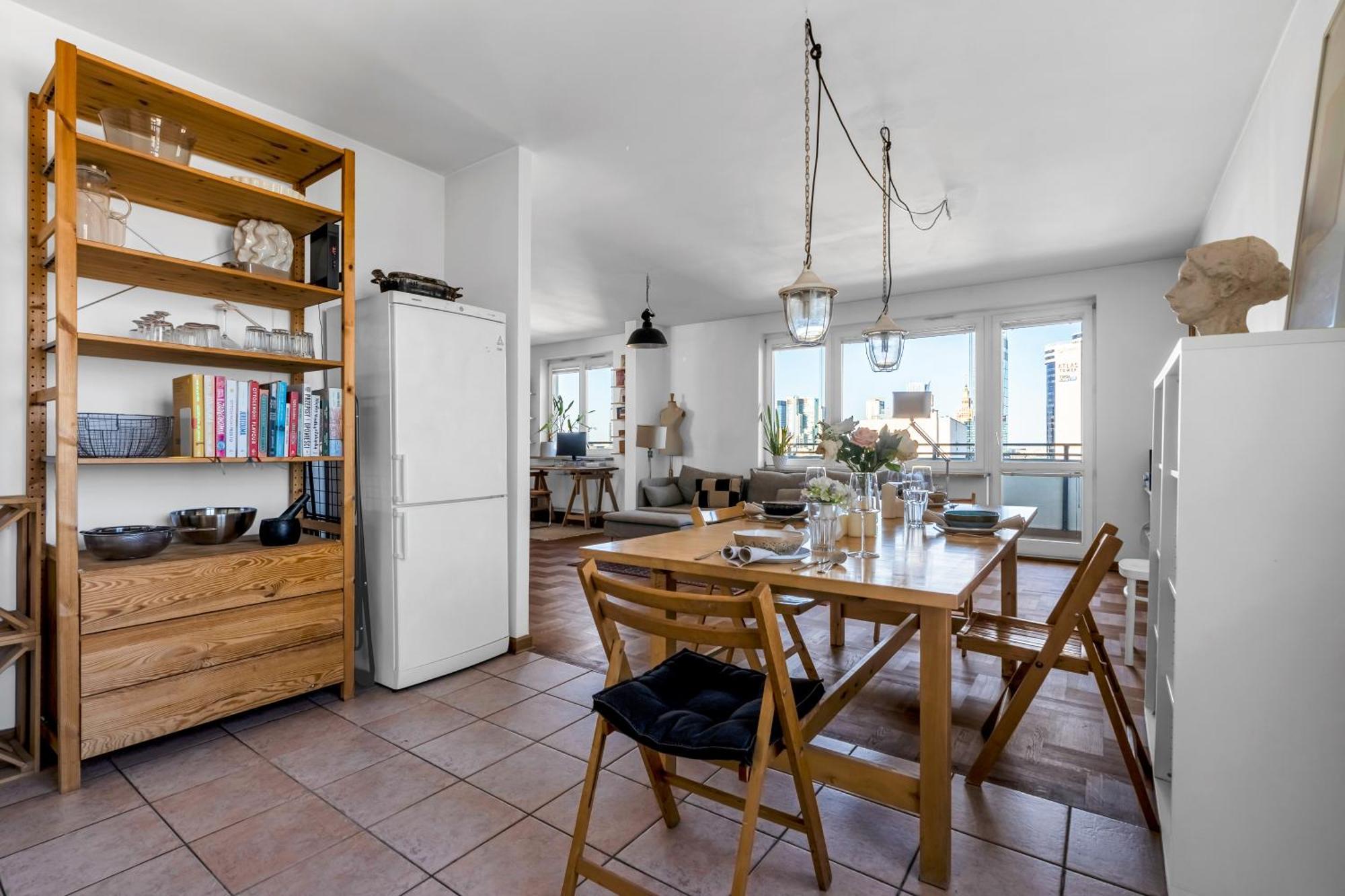 12th Floor Old Ochota - 77m2, Balcony, View, Desk - By Rentujemy Leilighet *