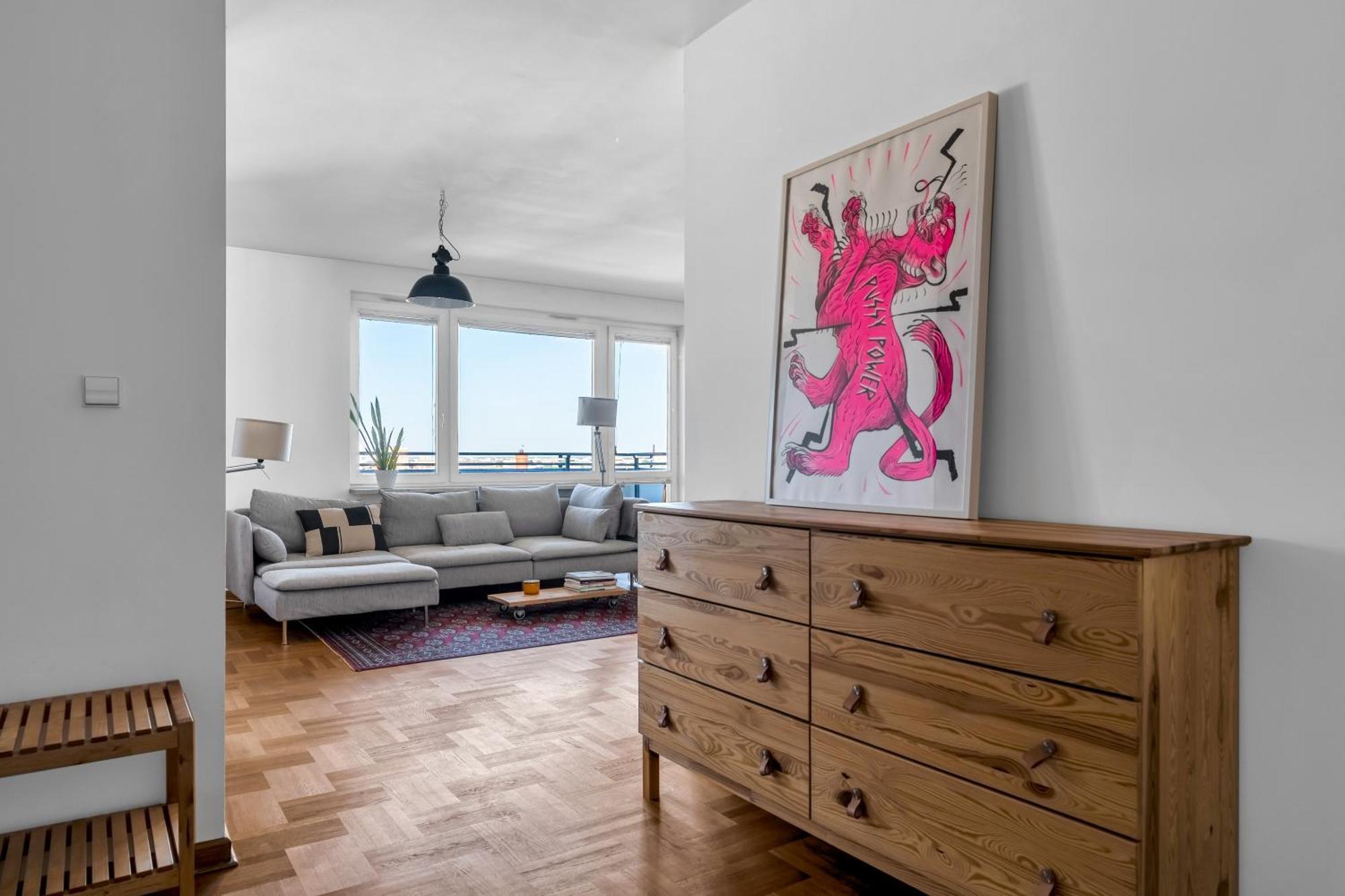 Leilighet 12th Floor Old Ochota - 77m2, Balcony, View, Desk - By Rentujemy *