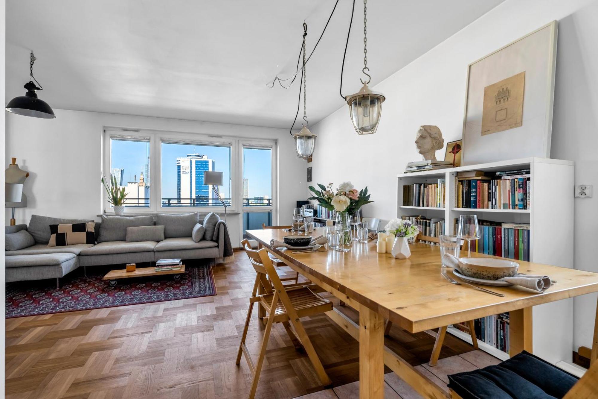 12th Floor Old Ochota - 77m2, Balcony, View, Desk - By Rentujemy *